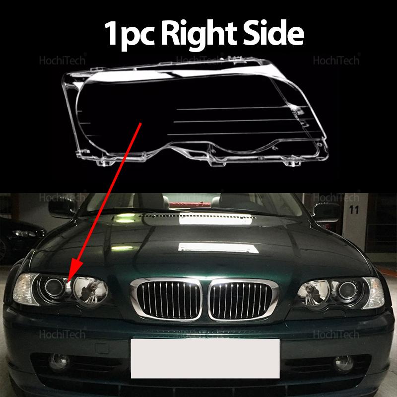 Front Headlight Cover for BMW E46 Coupe Convertible 1999-2003 M3 2000-2006 Auto Glass Lens Case Head Light Caps Lampshade Shell