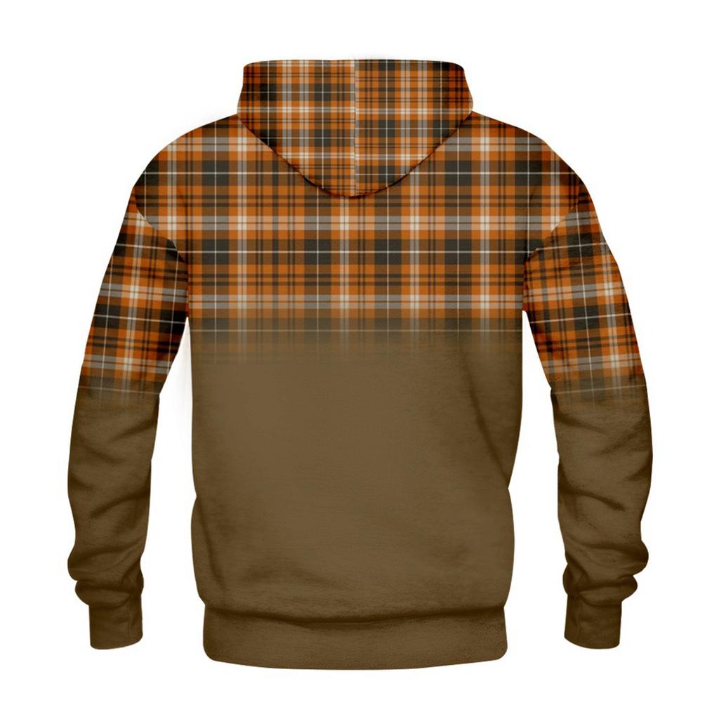 Men's Personalized Casual Printing Long Sleeve Zipper Sweater Thick Cotton Suit Winter