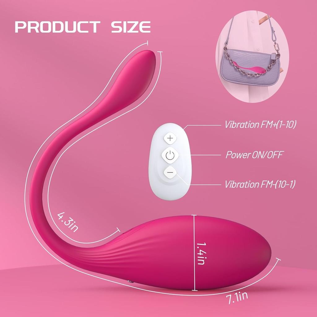 APP Remote Control Vibrator Sex Toys, Wearable Panty Mini G Spot Bullet Egg Vibrators with 10 Vibration Modes Adult Sex Toy for Women or Couples