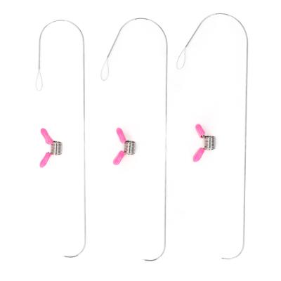 3 Set Bead Spinner Needles Stainless Steel Beading Needle Threader for Jewelry Making