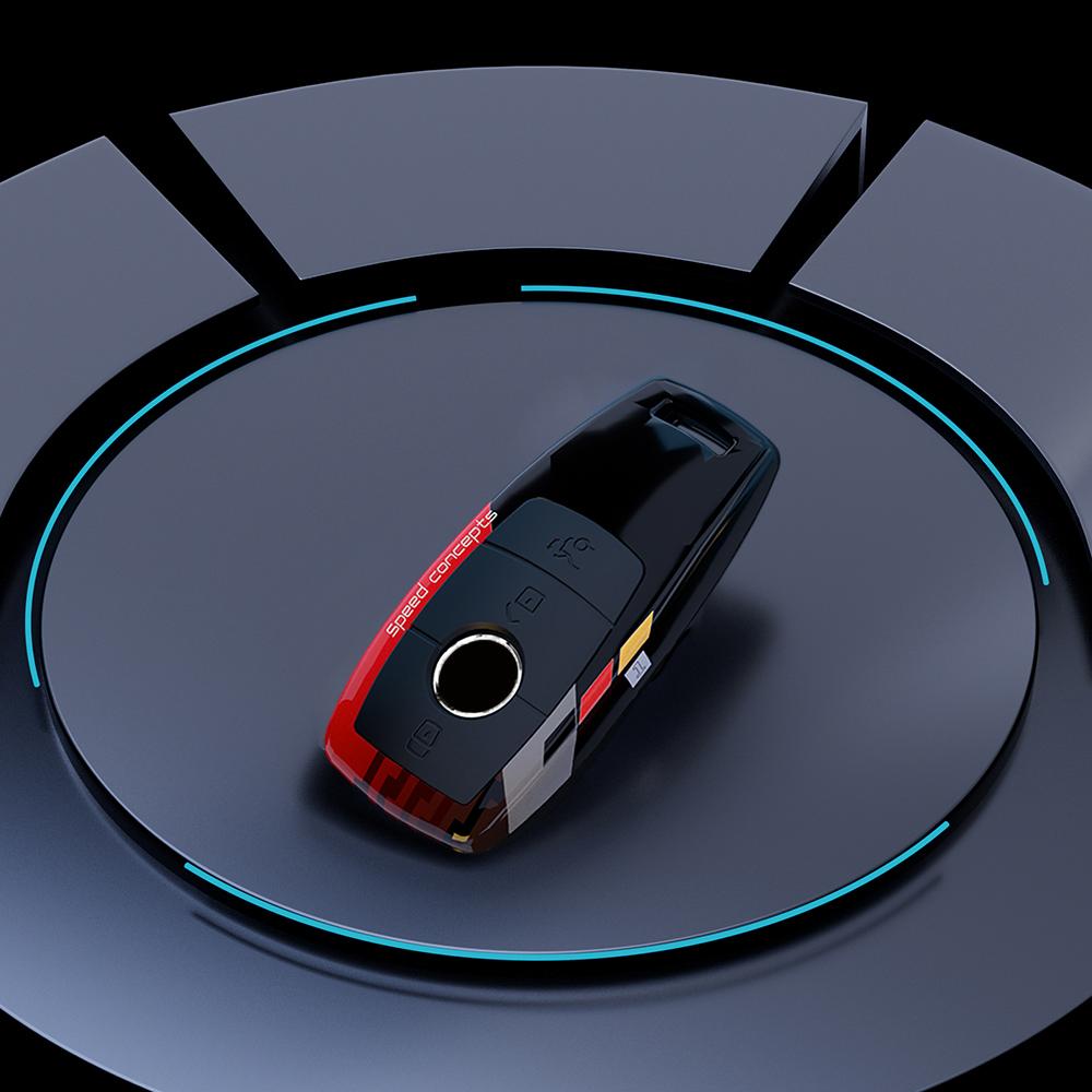 ABS Carbon Car Key Case Cover for Mercedes Benz E C S GLC Class E200 E400 E63 W213 S550 S560 C260 A200 Key Shell Protector