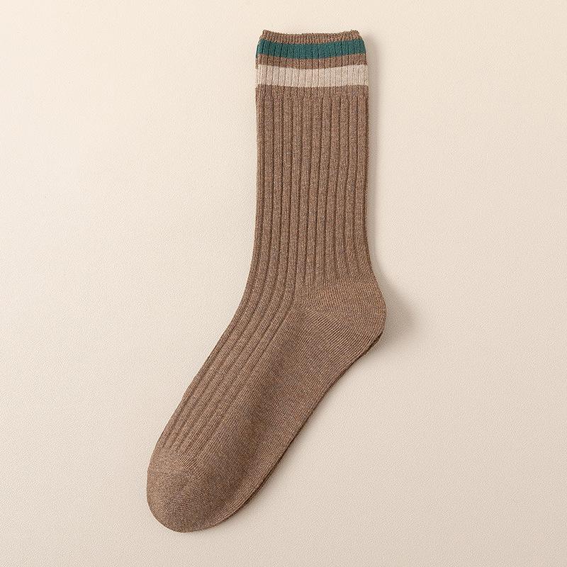 Female Autumn and Winter Fashion New Cotton Warm Long Tube Pile Socks