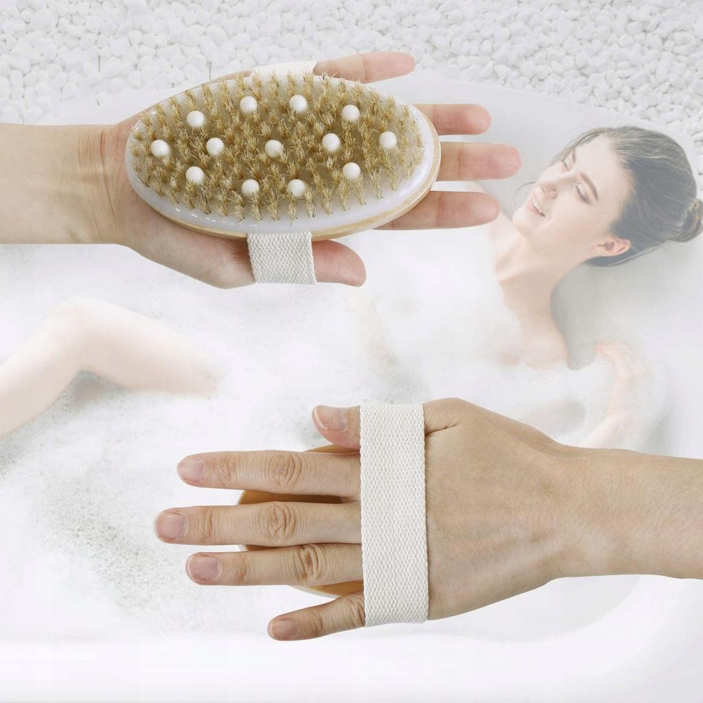 Natural Wet and Dry Body Massage Brush
