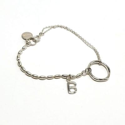 Beroe [Silver925] Oring Initial Bracelet