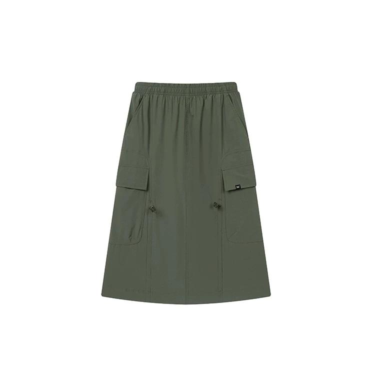 361 Degrees Authentic Women's Workwear Long Skirt Quick-Dry New Product 2025 Summer Outdoor Casual Skirt Elegant Half Skirt for Women