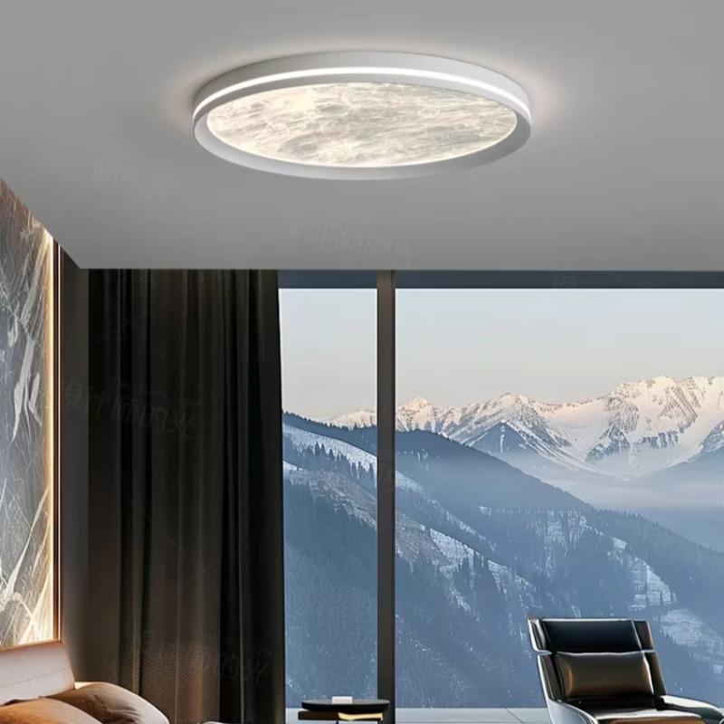 Lampă de Plafon Dormitor Nor Colorat Minimalistă Lumină Lux Modernă Simplă Led Spectru Complet Protecție Ochi Lampă Living