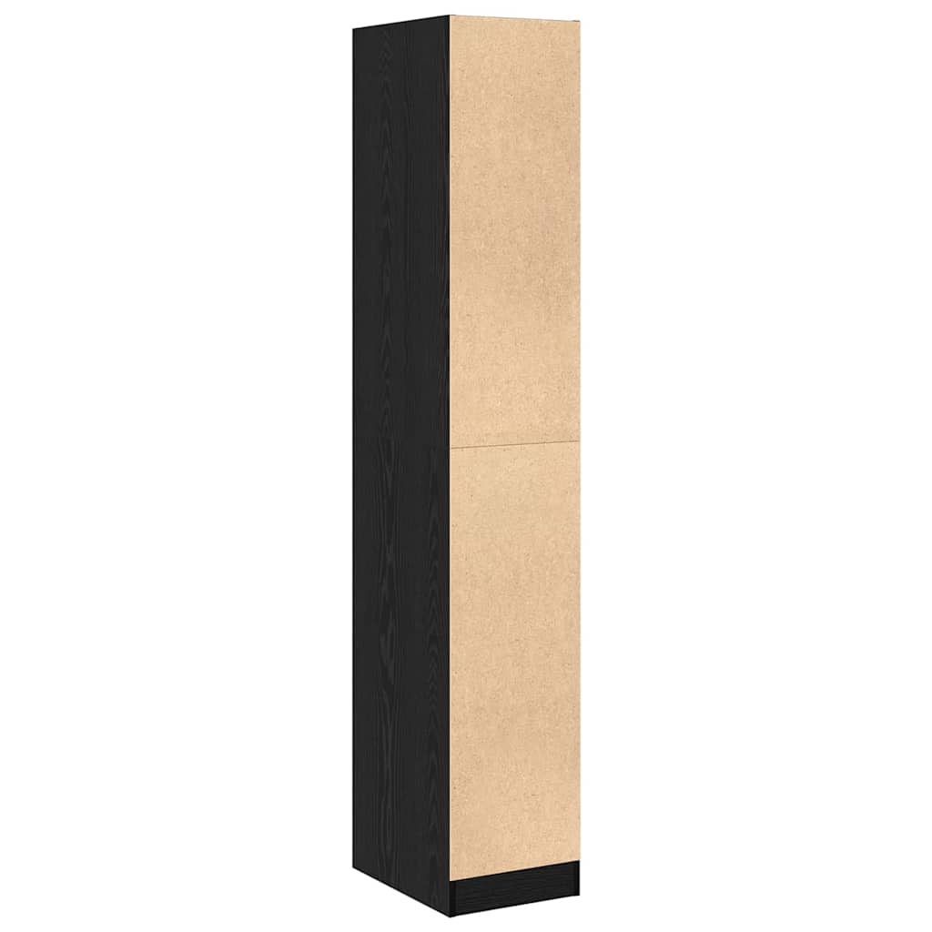 Pharmacy Cabinet Black Oak Effect 30 x 41 x 174.5 cm