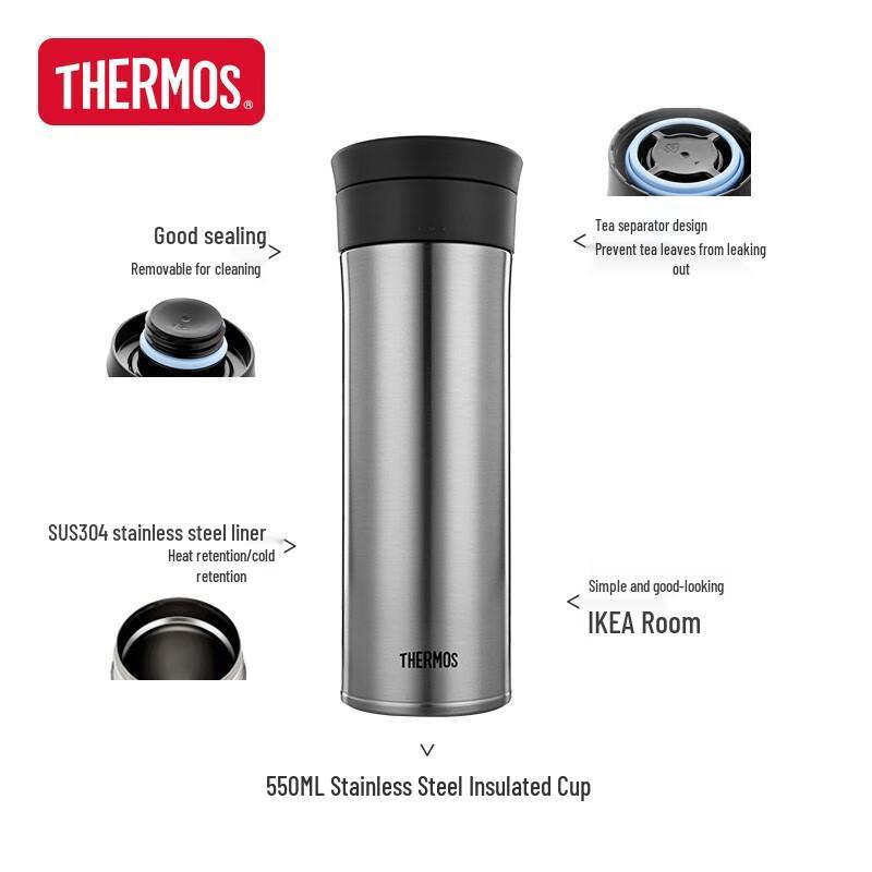 Thermos TCMA-550 Stainless Steel 550ml Vacuum Insulated Bottle