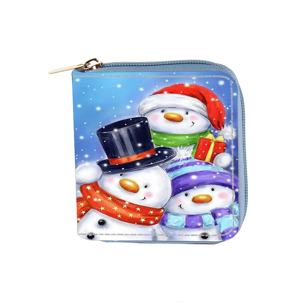 Anime Deer Santa Short Zipper Small Wallet + Wallet Clutch