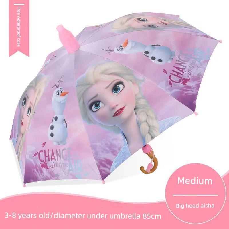 Umbrelă Automată Ultraman pentru Copii, Umbrelă pentru Copii de Grădiniță, Umbrelă cu Desene Animate pentru Elevi de Școală Primară, Utilizare Dublă pentru Soare și Ploaie