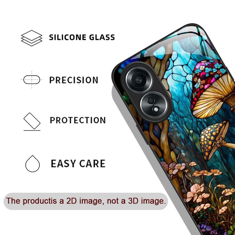 Kolorowa Szklana Obudowa na Telefon z Wzorem Leśnych Grzybów Hartowane Szkło dla Xiaomi 14 Pro+ 15 Ultra 14T 13 12 11T Lite 10 Pokrowce