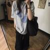 Summer Round Neck Vintage Printing Street Style Cotton T-shirt Women Short Sleeve Harajuku Pullover Top Tee