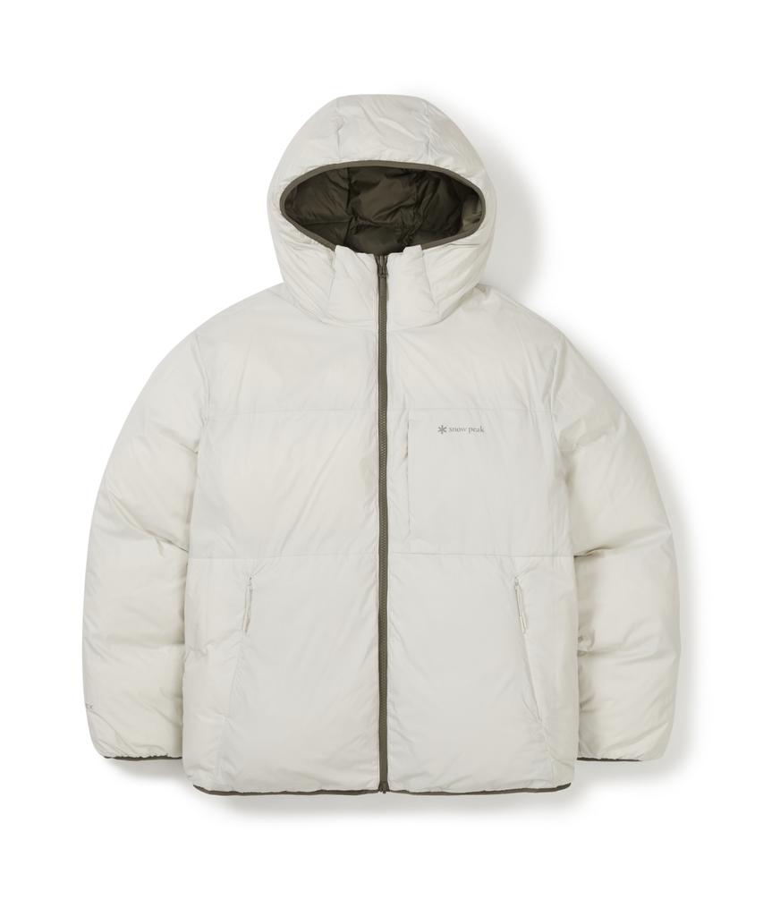 Snowpeak Apparel Airnova Pertex Reversible Hooded Heavy Down Jacket (S25Wupdj14) Yellow Khaki