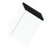 A5 Wide Ruled Notepad Pads Double Red Margin Layout Easy Tear Top Binding Lined Pads for Students Office Meetings White