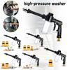 High Pressure Foam Sprayer Gun with Adjustable Nozzle and Soap Dispenser for Garden Watering Car Washing Cleaning