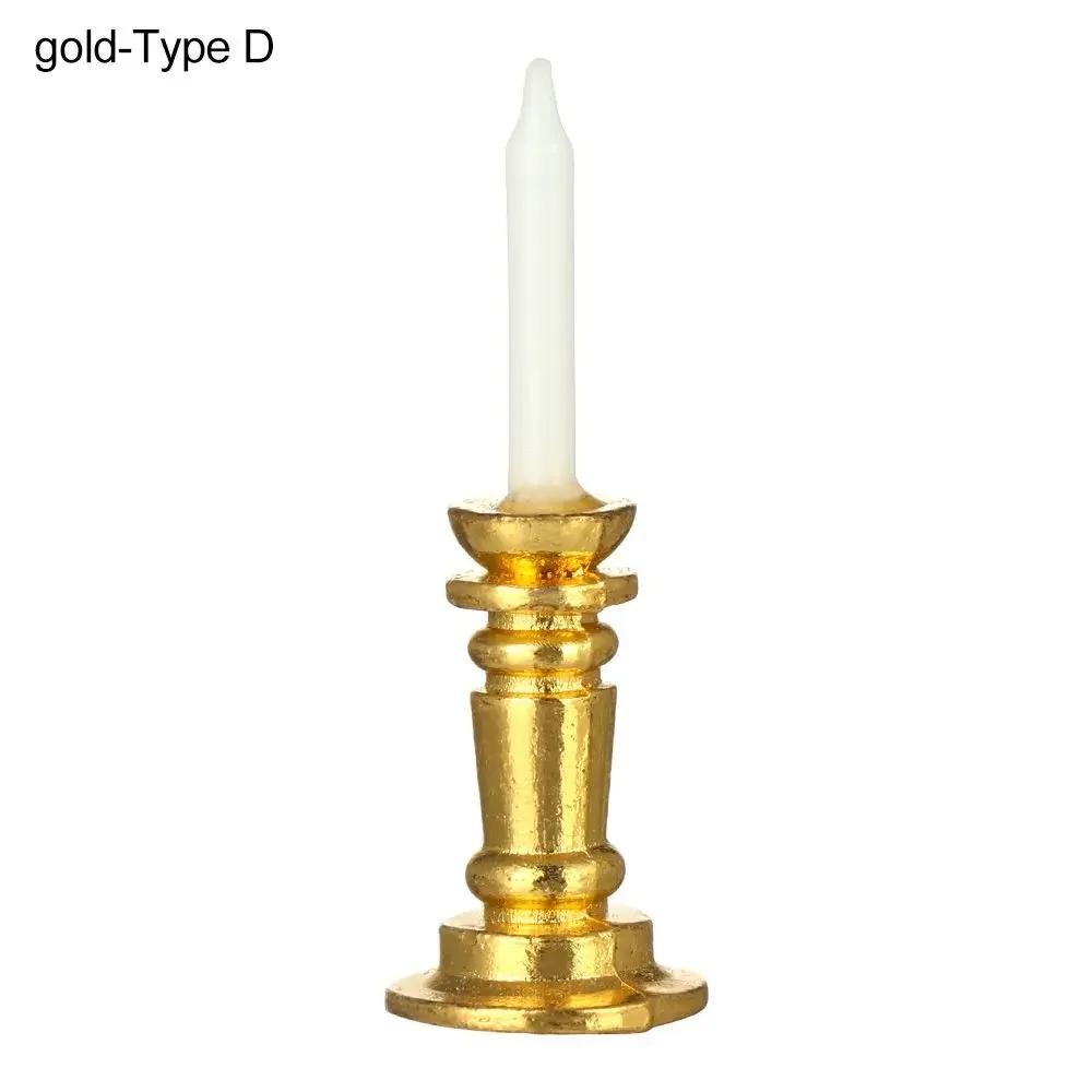 New 1:12 Dollhouse Candle Holder Miniature Candlestick Doll Accessories Playing House Scene Model Photo Props Kidds Toy Gift