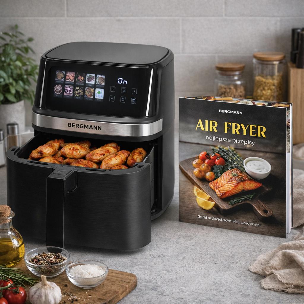 BERGMANN YI 8L 1700W 1-compartment Air Fryer Book N