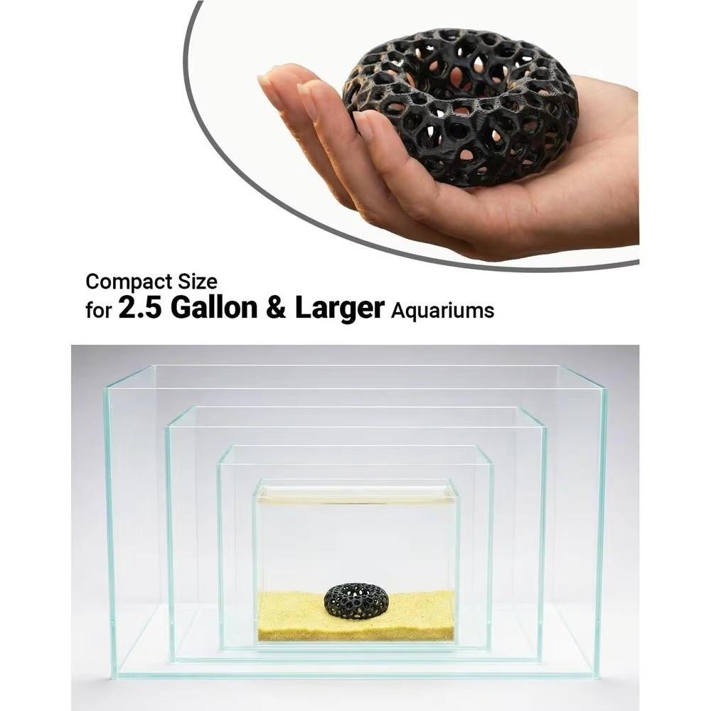 Porous Structure Aquarium Fish Shelter 3D Printed Fish Tank Cave Aquatic Animal Hiding