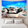 Penguins dventure Tapestry Hanging for Bedroom,Livingroom, Playroom,Decor Art Room Wall Tapestry Holiday and Birthday Gifts