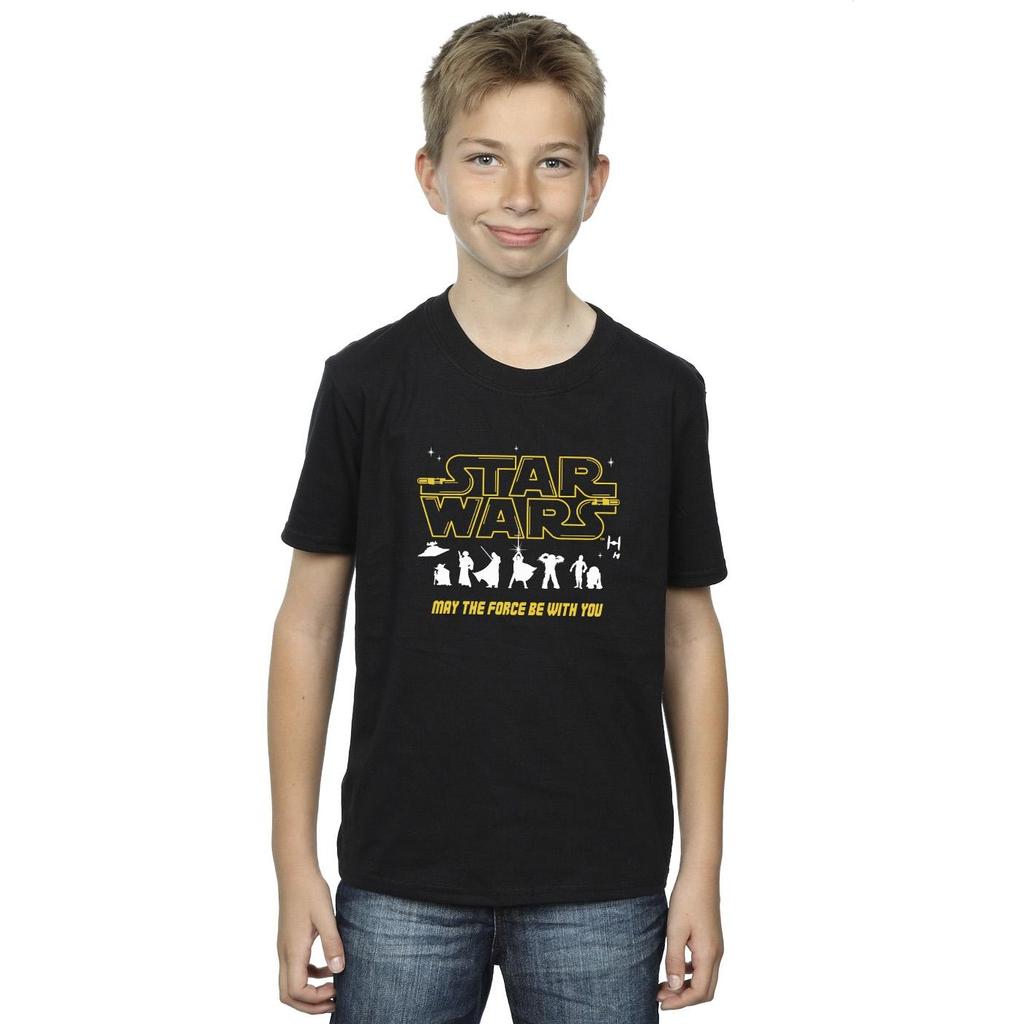 STAR WARS Jungen-Silhouetten-Force-T-Shirt