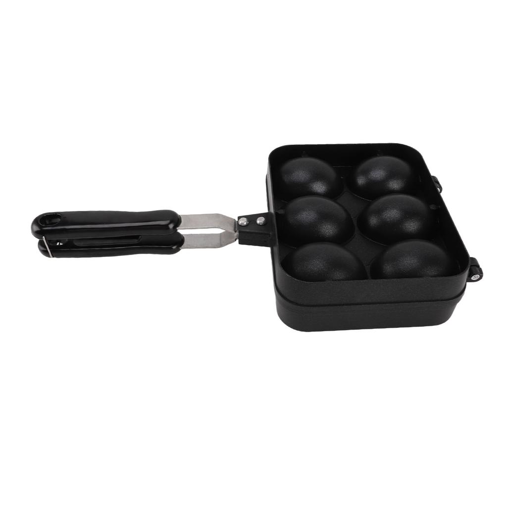 Oboustranná grilovací pánev Takoyaki s 6 otvory, nepřilnavá grilovací pánev Takoyaki, kuchyňská vaření, pečení, dort