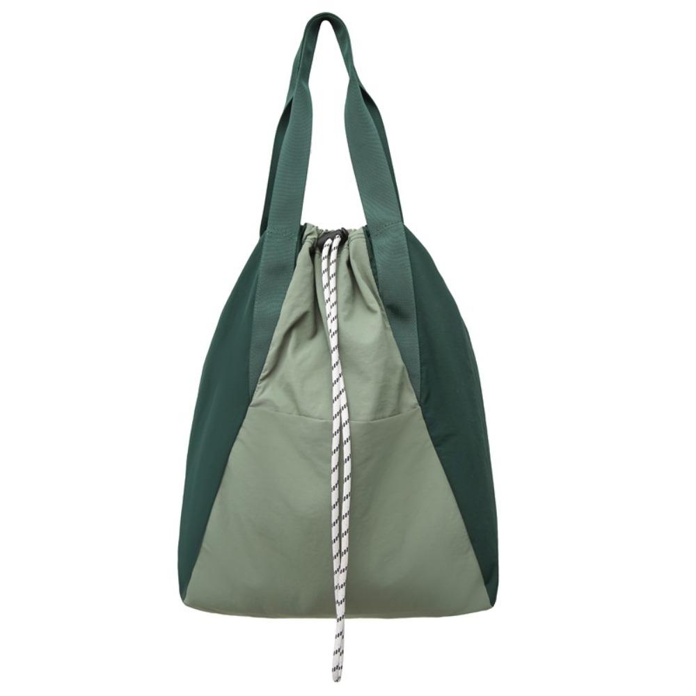 Large Capacity Drawstring Shoulder Bag with Handle Sports Knapsack Nylon Backpack  School