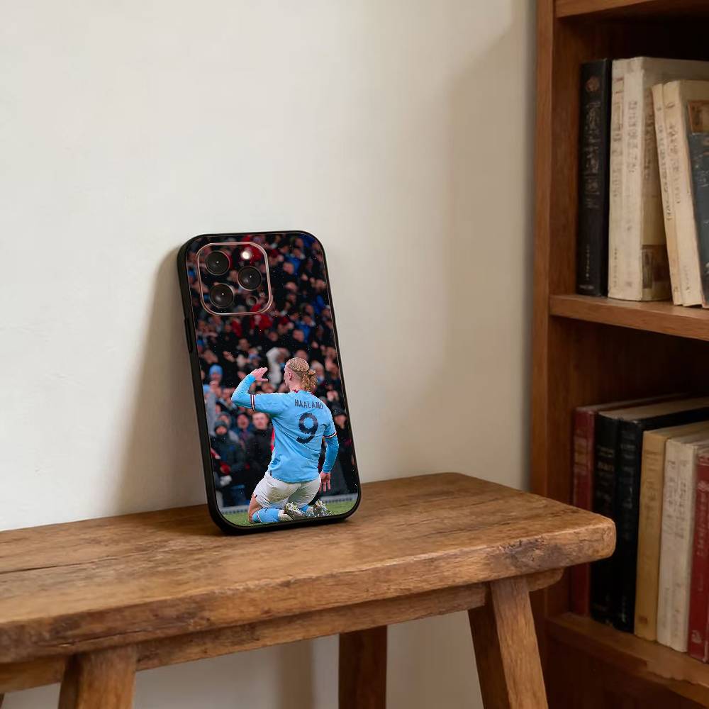 Football Star E-Erling H-Haaland Phone Case Silicone Soft For IPhone 17 16 15 14 13 12 11 X XR Plus Pro Max Plus