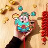 2026 God of Wealth Refrigerator Magnet: Cute Shaking Ears for Spring Festival & New Year