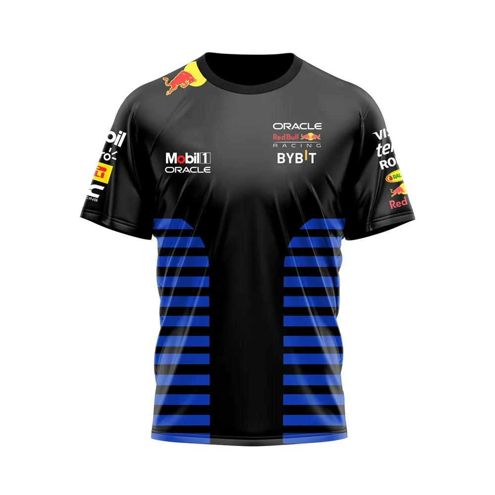 Red Bull Racing Men's T-shirt 2025 New Sports Leisure Women's 3D Printed T-shirt Summer Quick-drying Breathable Brand Clothing