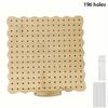 Bamboo Crochet Blocking Board Stainless Steel Pegs Complete Tool Kit Knitting Board 10 Pegs Wave edge Blocking Mats