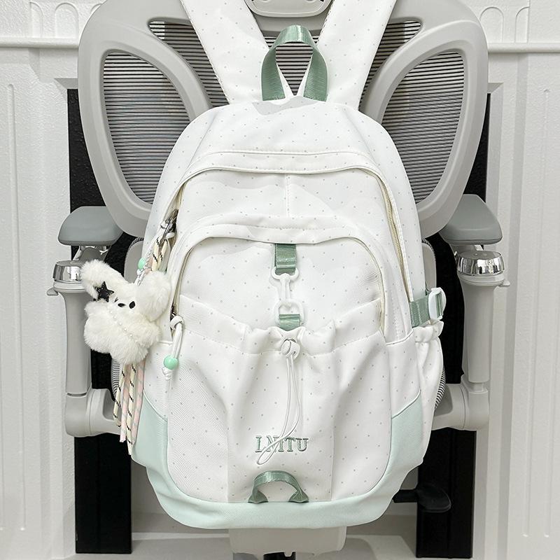 Schoolbag1011 Summer New High-value Lightweight Backpack Women's Large-capacity Junior and High School Student Schoolbag Travel Backpack
