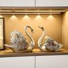 Elegant Resin Swan Wine Holder Decor Living Room TV Cabinet Dining Sideboard Home Gift