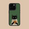 Cute Coffee Cat Matte Surface  Mobile Phone Case for iPhone 17 16 15 14 13 12 11 Air Pro Max Plus Colorful Cover