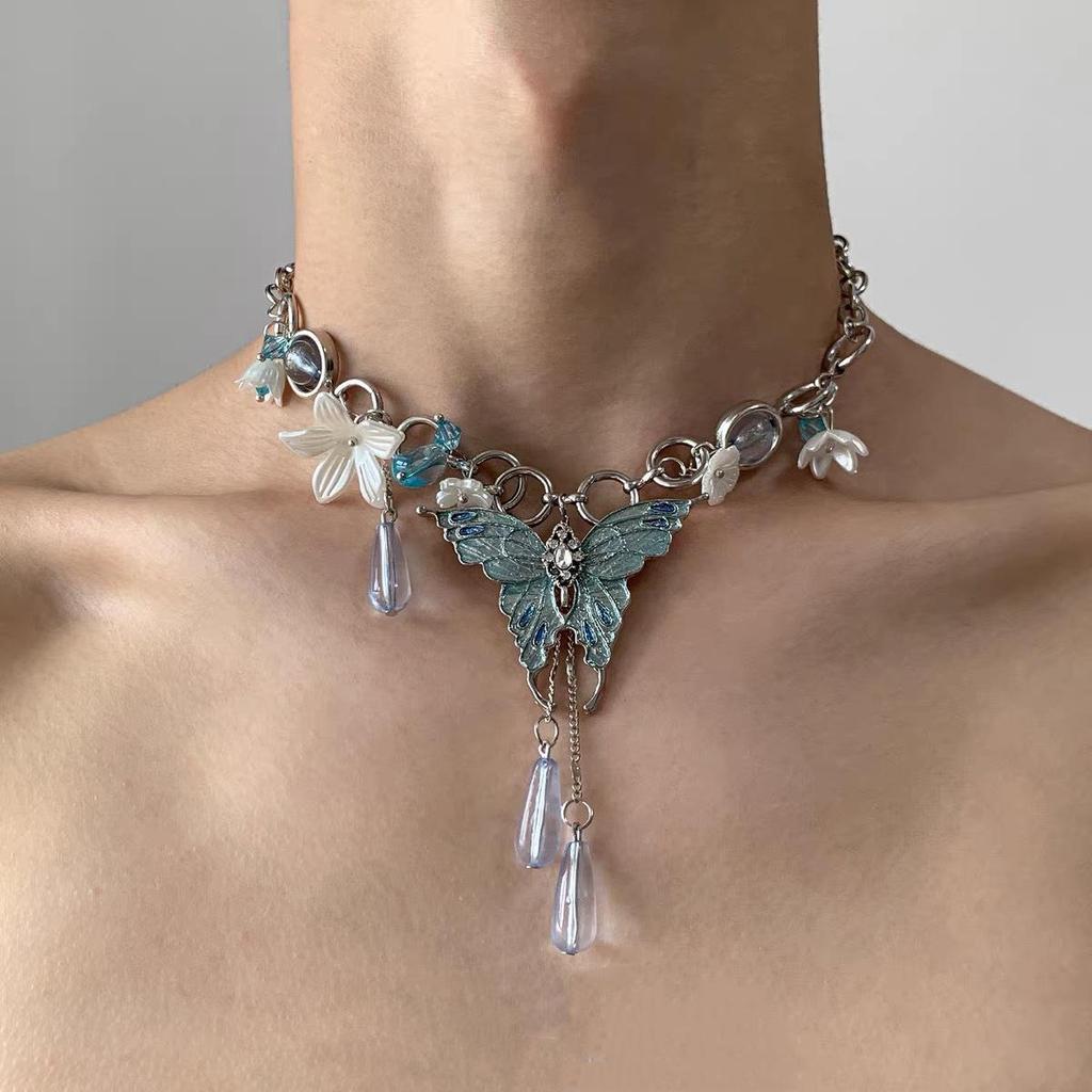 Starburst Double Layer Men's Necklace: Trendy, Light Luxury Hip Hop Style, Unisex Clavicle Chain