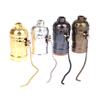 1Pc Vintage E26 E27 Aluminum Lamp Base Screw Light Screw Socket With Switch