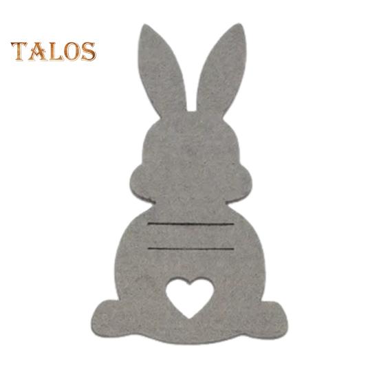 

1 шт/5 шт пасхальный кролик держатель для денег карты фетровый кролик форма подвесной держатель для денег подарки пасхальные корзины наполнители бирка карта для праздничного декора светло-серый