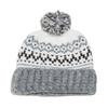 2025 autumn and winter new fair island bohemian geometric rhombus jacquard knitted hat big head circumference wool hat women