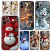Christmas Snowman Phone Case Cover for iPhone 17 16 15 14 13 12 Pro Max 11 Pro Max 17 AIR Plus Shockproof Soft TPU Shell Fundas