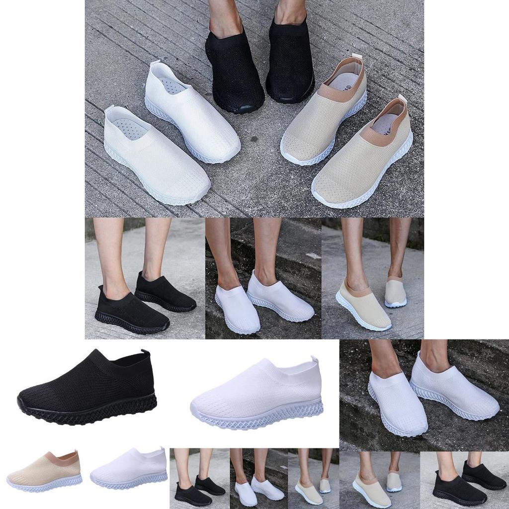 Women's Running Trainers Ladies Sneakers Slip On Jogging Gym Stylish Comfy Footwear