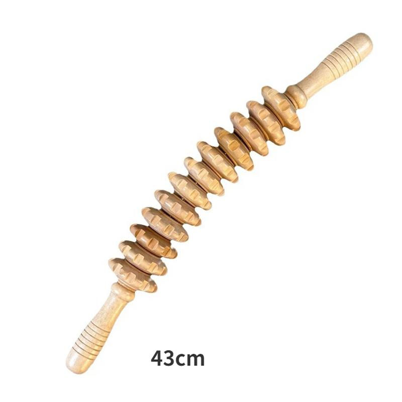 Wooden Massage Roller Therapy Body Massager Foot Face Shoulder Neck Hand Push Roller Massager Body Shaping Massage Tool