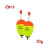 2/4Pcs EVA Luminous Fishing Night Float Light Stick Foam Plastic Bobber Sea Rock Fishing Buoyancy 10/20/30/40/50/60g/70/80g