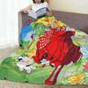 Candy Candy Anime Knitted Blankets Fleece Kawaii Japanese Anime Super Soft Throw Blankets for Bedroom Sofa Bed Rug