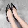 Fashion Flat Shoes for Women Spring and Autumn 2025 New Casual Pointed Toe and Thick Heel Elegant Scoop Shoes Ladies zapatillas mujer