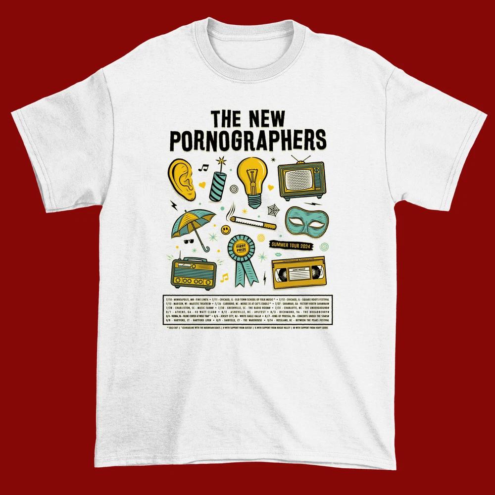 The New Pornographers White Cotton Shirt Full Size S5xl Unisex Cs461 S