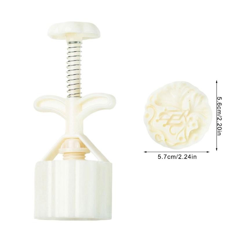 Ginkgoes Pattern Mooncakes Press Delicate Embossing Mooncakes Molds Ginkgoes Pattern Treat Stamps for Baking Lover
