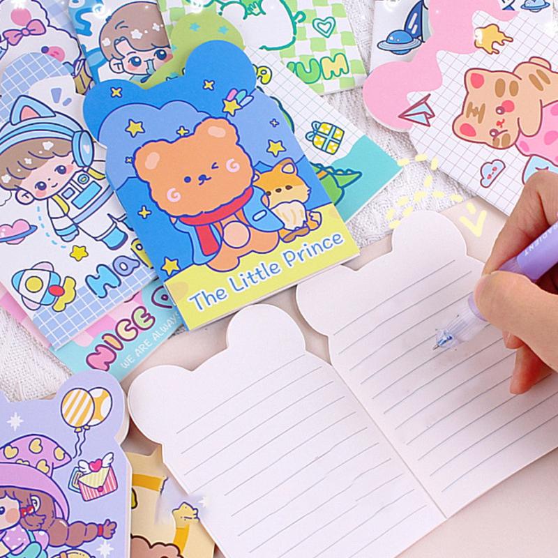 10/20Pcs Cartoon Portable Mini Notebook Daily Planner Notepad Kawaii Cute Notepad Office Supplies Student Stationery Gifts