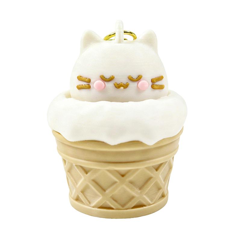 1 Pcs Kawaii Cake Cat Clicker Fidget Keychain Cute Pet Stress Relief Pendant Mini Decompression Toy Gift