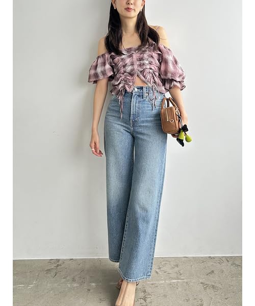 Snidel Cropped Varie Blouse SWFB251169 PNK Women's