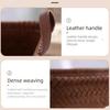 38cm Dirty Clothes Basket Square Laundry Hamper Portable Hand Woven Storage Basket  for Towel