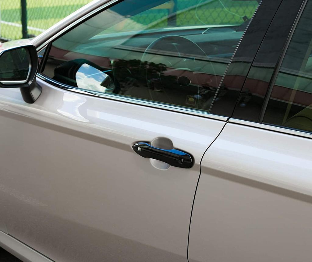 HyoLebi Door Handle Decorative Covers for Toyota Camry 70 Series Set with Holes (2017.10-2020), Anti-Scratch, 4-Piece (Black)